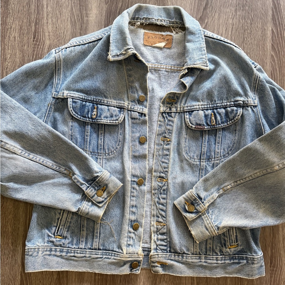 Vintage Lee Riders distressed jean jacket